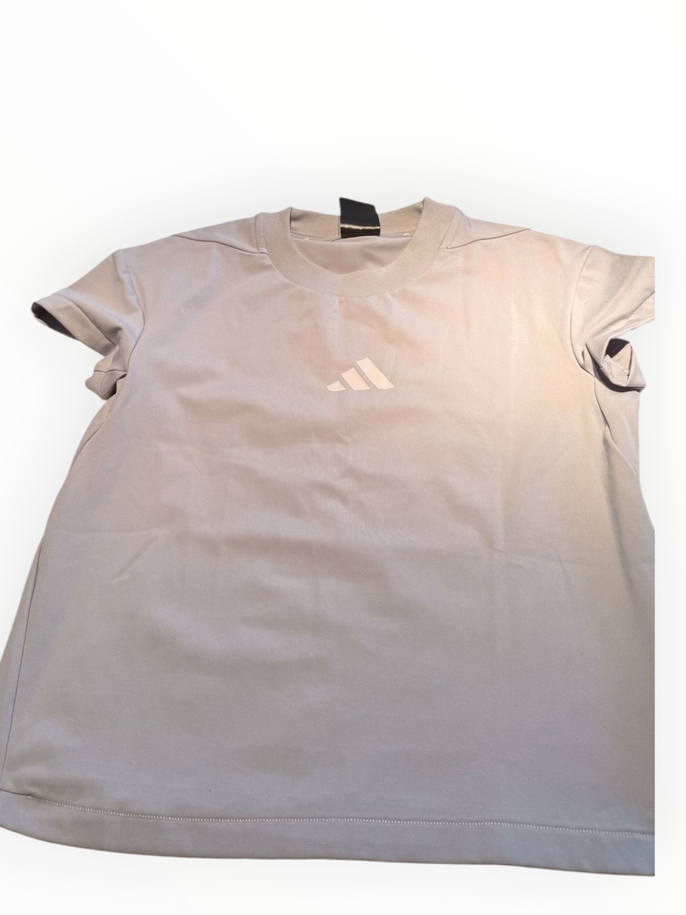 Women’s Light Gray Short-Sleeve Adidas Tee